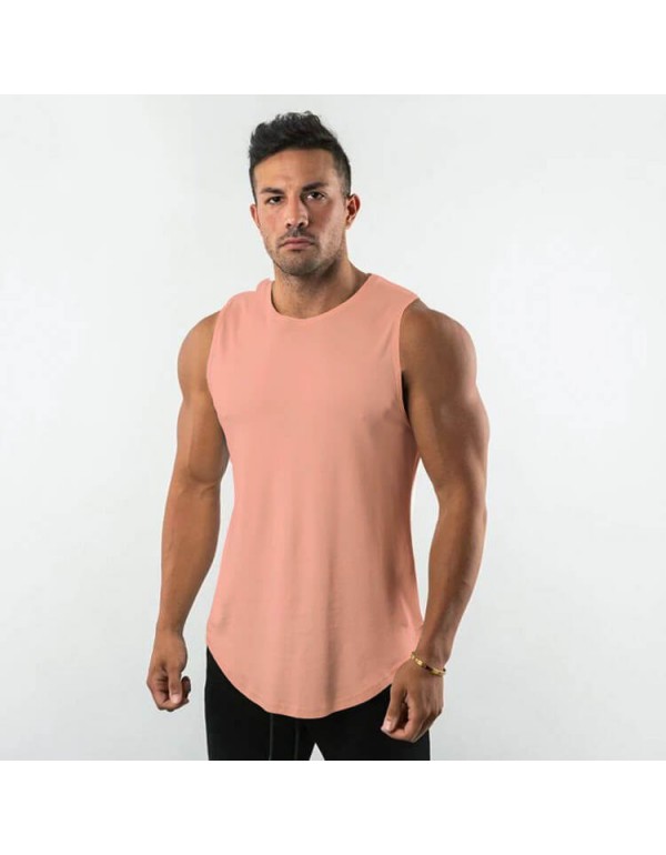 M-3XL Men Fashion Candy Color Quick-Drying Tank To...