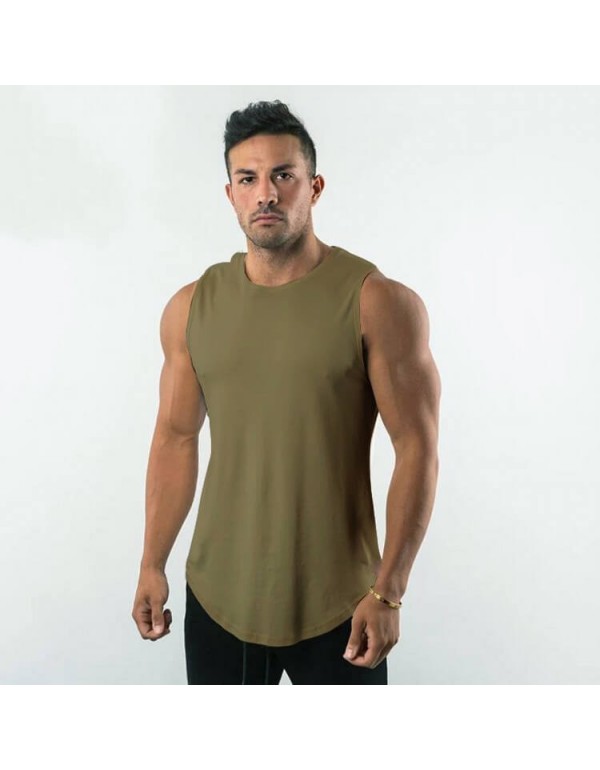 M-3XL Men Fashion Candy Color Quick-Drying Tank Top