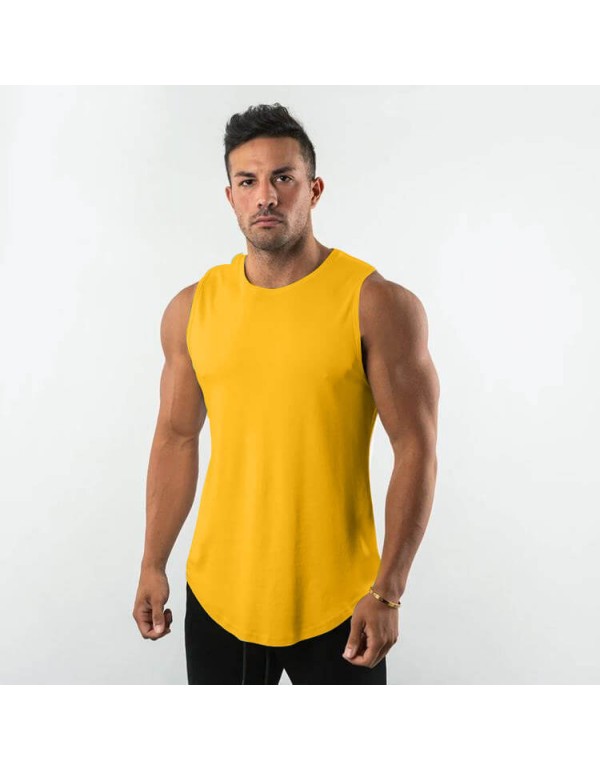 M-3XL Men Fashion Candy Color Quick-Drying Tank Top