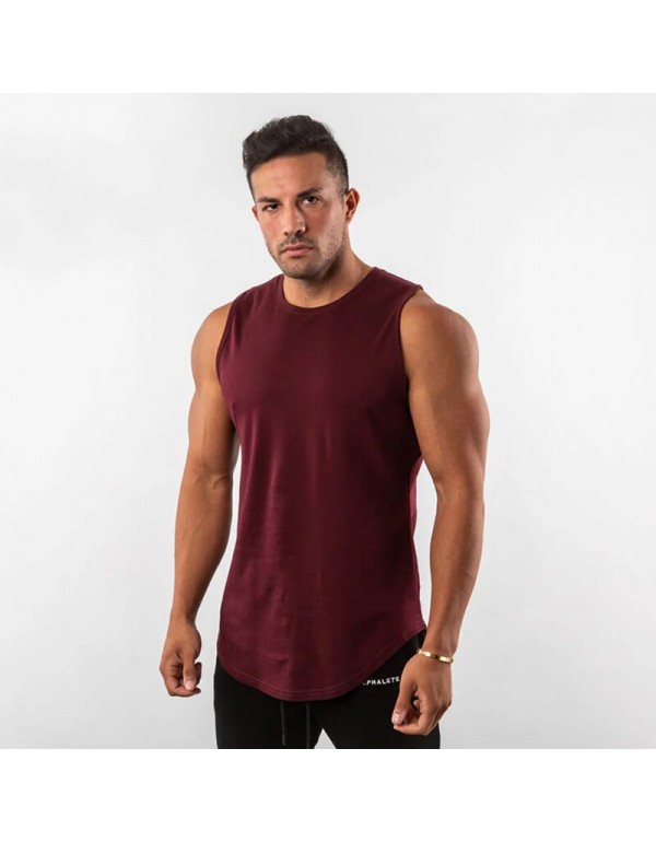 M-3XL Men Fashion Candy Color Quick-Drying Tank Top