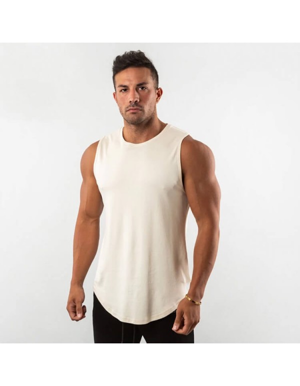 M-3XL Men Fashion Candy Color Quick-Drying Tank Top