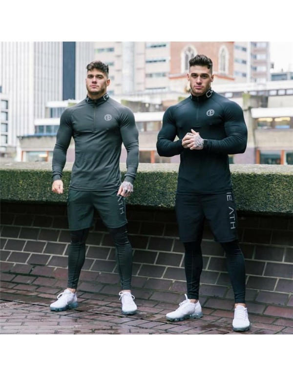 M-3XL Men Fashionable Letter Printed Tight Top And...