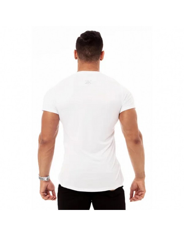 M-3XL Men Fashion Print Round Neckline Short-sleeve Slim Tee