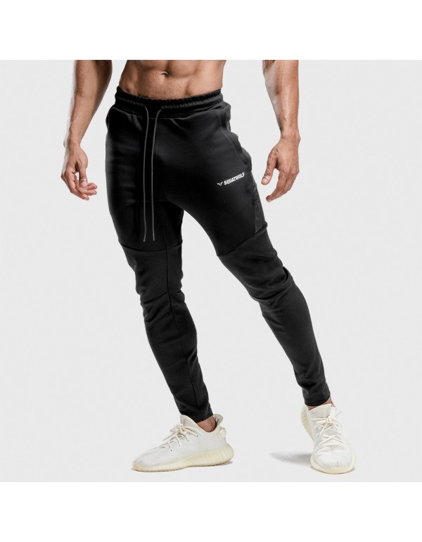 Men Casual Mid-Waist Stretch Sports Trousers