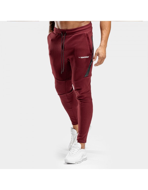 Men Casual Mid-Waist Stretch Sports Trousers