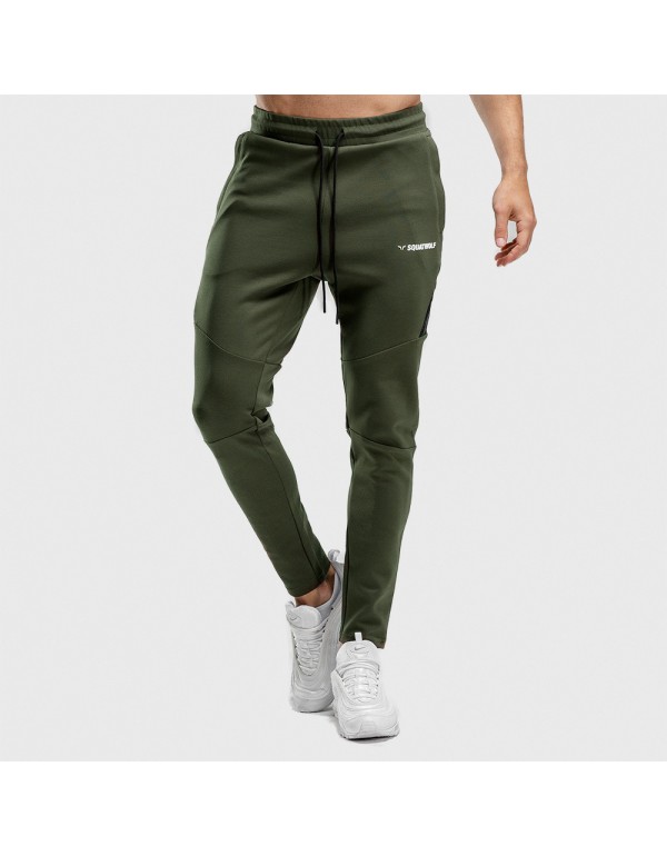 Men Casual Mid-Waist Stretch Sports Trousers