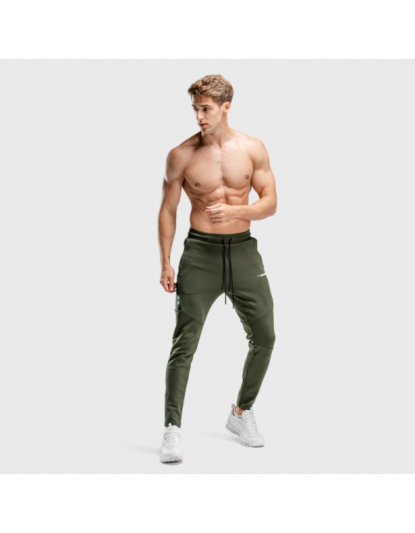 Men Casual Mid-Waist Stretch Sports Trousers