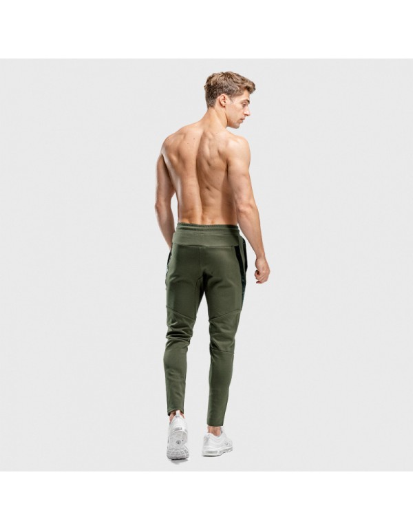 Men Casual Mid-Waist Stretch Sports Trousers