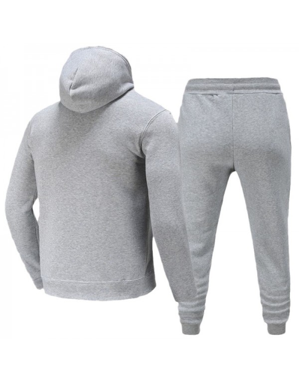 Men Spring Autumn Fashion Casual Commuter Letter Hoodies Pants Sets