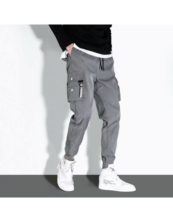 Men Fashion Casual Plus Size Cargo Jogger Pants