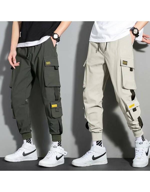 Men Fashion Casual Plus Size Cargo Jogger Pants