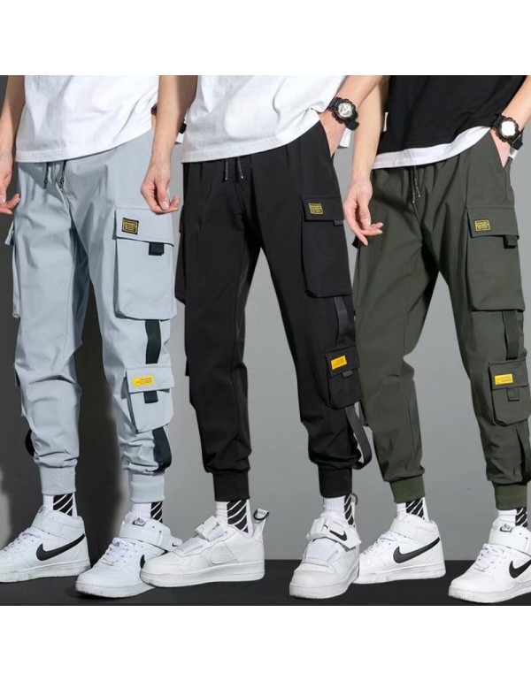 Men Fashion Casual Plus Size Cargo Jogger Pants