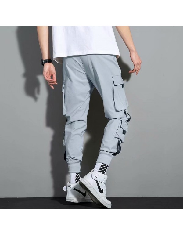 Men Fashion Casual Plus Size Cargo Jogger Pants