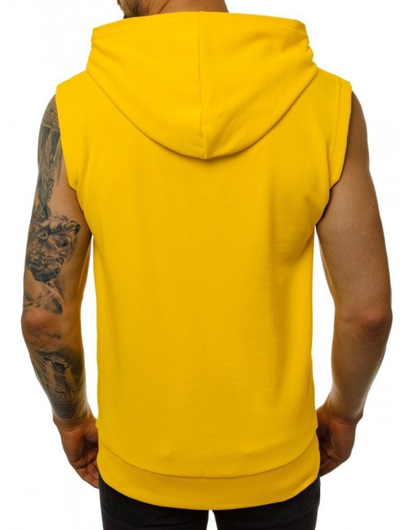 Outer Wear Men Summer Thin Fashion Fitness Sleeveless Vest Zipper Coat