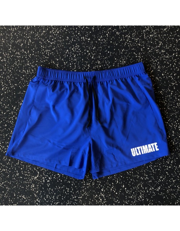 Woven Sports Shorts Men Fitness Leisure Outdoor Running Exercise Stretch Pocket Letter Shorts