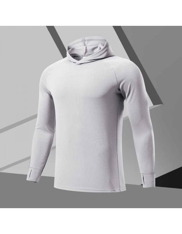 Men Leisure Sports Solid Color Long Sleeve Hoodies