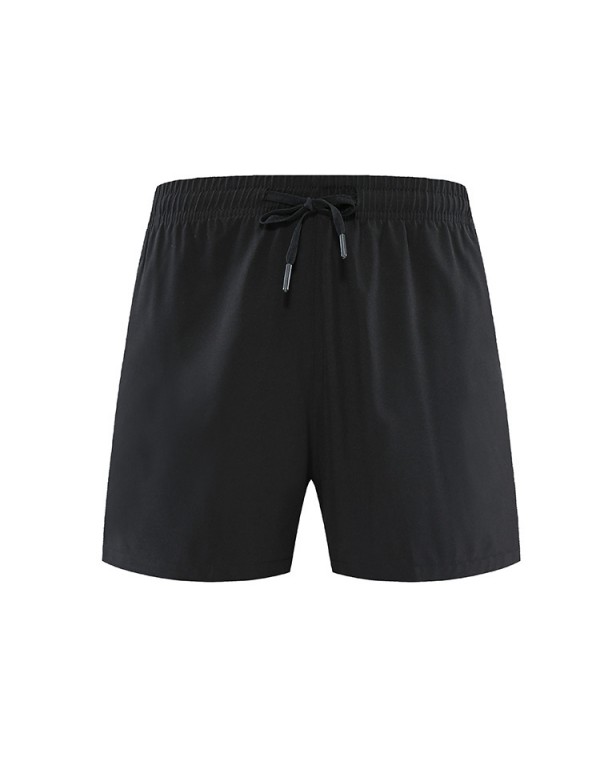 Men Casual Training Quick Dry Solid Color Plus Size Sports Shorts