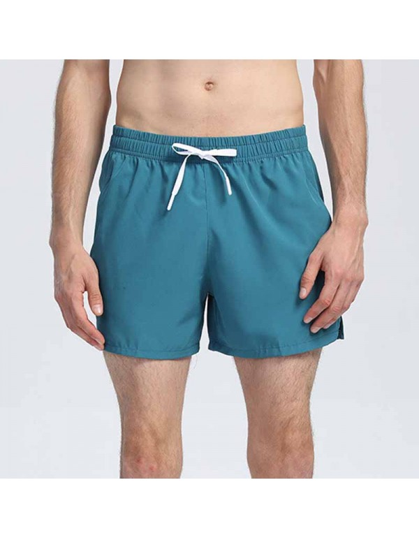 Men Casual Training Quick Dry Solid Color Plus Size Sports Shorts